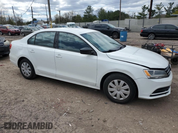 2015 Volkswagen Jetta Sedan 2.0L S with VIN 3VW2K7AJ0FM306735, listed as a Copart auction lot 53378135 with 92,852 mi miles and Salvage Title. Bid and sale history available at carsss.com. Image 4.