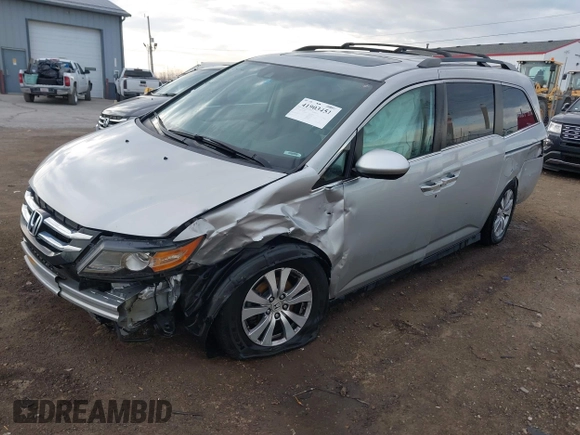 2014 Honda Odyssey EX-L with VIN 5FNRL5H65EB096544, listed as a IAAI auction lot 41903451 with 99,628 mi miles and . Bid and sale history available at carsss.com. Image 17.