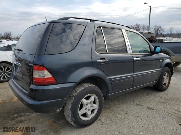 2001 Mercedes-Benz M-Class with VIN 4JGAB54E61A276417, listed as a Copart auction lot 82878094 with 205,577 mi miles and Salvage Title. Bid and sale history available at carsss.com. Image 3.