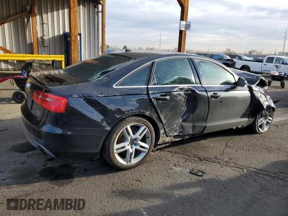 2014 Audi A6 3.0T Prestige with VIN WAUHGAFC9EN051364, listed as a Copart auction lot 42772255 with 0 mi miles and Non Repairable. Bid and sale history available at carsss.com. Image 3.