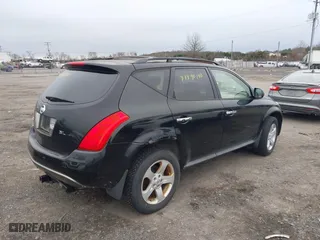 2005 Nissan Murano SL with VIN JN8AZ08W75W427381, listed as a IAAI auction lot 41490140 with 1 mi miles. Bid and sale history available at carsss.com. Image 4.