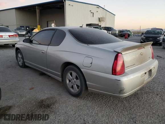 2007 Chevrolet Monte Carlo LT with VIN 2G1WK15K079419964, listed as a Copart auction lot 75769884 with 199,435 mi miles and Clean Title. Bid and sale history available at carsss.com. Image 2.