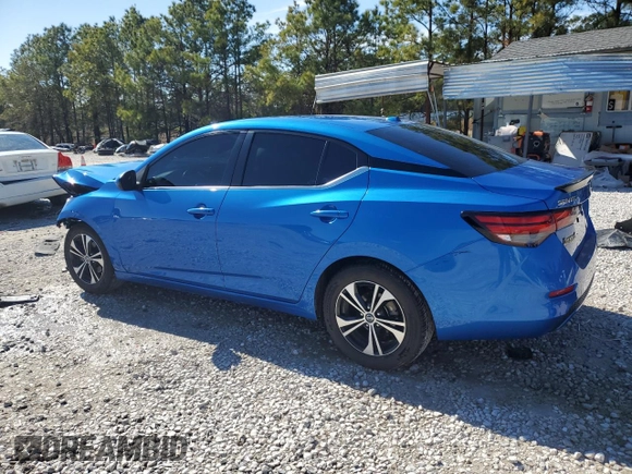 2022 Nissan Sentra SV with VIN 3N1AB8CVXNY272950, listed as a Copart auction lot 42113565 with 62,541 mi miles and Salvage Title. Bid and sale history available at carsss.com. Image 2.