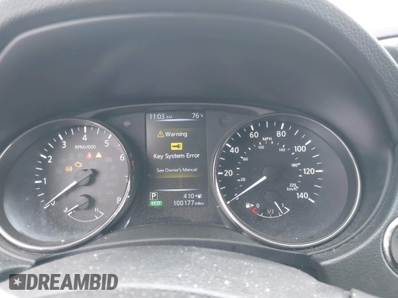 2017 Nissan Rogue SV with VIN KNMAT2MT8HP504634, listed as a IAAI auction lot 42303276 with 100,177 mi miles and . Bid and sale history available at DreamBid. Image 7.