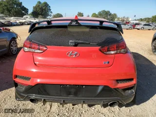 2019 Hyundai Veloster N with VIN KMHT36AH1KU001810, listed as a Copart auction lot 77386134 with 31,569 mi miles and Salvage Title. Bid and sale history available at carsss.com. Image 6.