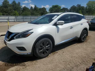 2018 Nissan Murano SV with VIN 5N1AZ2MH0JN199735, listed as a Copart auction lot 55679105 with 89,984 mi miles and Salvage title. Bid and sale history available at DreamBid. Image 1.