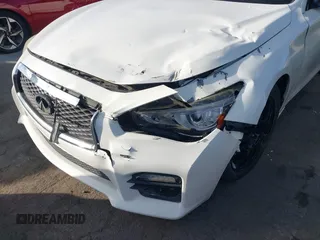2015 Infiniti Q50 Premium with VIN JN1BV7AP6FM349523, listed as a IAAI auction lot 40940482 with 96,577 mi miles and . Bid and sale history available at DreamBid. Image 6.