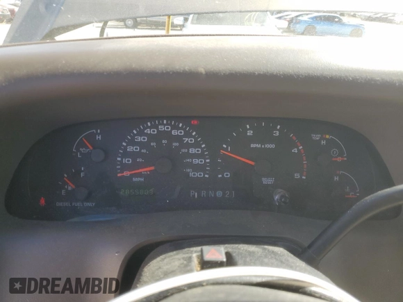 2002 Ford F-250 XL with VIN 1FTNW20F52ED19775, listed as a Copart auction lot 42612175 with 285,580 mi miles and Salvage Title. Bid and sale history available at DreamBid. Image 9.