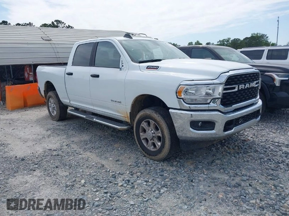 2024 Ram 2500 Big Horn with VIN 3C6UR5DJ4RG249893, listed as a IAAI auction lot 41893825 with 33,955 mi miles. Bid and sale history available at carsss.com. Image 1.