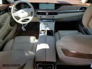 2022 Genesis G90 5.0L Ultimate with VIN KMTF54PH1NU095958, listed as a Copart auction lot 72566644 with 32,994 mi miles and Salvage Title. Bid and sale history available at carsss.com. Image 8.