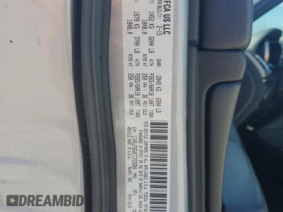 2015 Jeep Grand Cherokee Limited with VIN 1C4RJFBG0FC753584, listed as a Copart auction lot 55029905 with 178,454 mi miles and Clean Title. Bid and sale history available at carsss.com. Image 13.