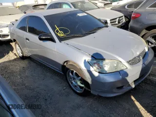 2005 Honda Civic Cpe VP with VIN 1HGEM22165L049626, listed as a Copart auction lot 61243864 with 198,491 mi miles and Salvage Title. Bid and sale history available at carsss.com. Image 4.