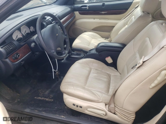 2001 Chrysler Sebring Limited with VIN 1C3EL65U71N600793, listed as a Copart auction lot 55685344 with 0 mi miles and Clean Title. Bid and sale history available at carsss.com. Image 7.