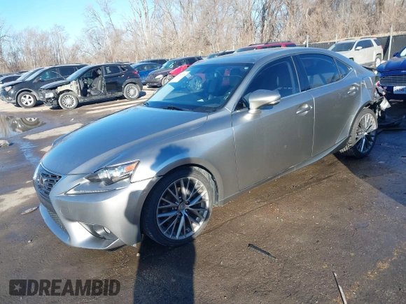 2014 Lexus IS 250 with VIN JTHCF1D24E5010861, listed as a IAAI auction lot 41686598 with 124,675 mi miles. Bid and sale history available at carsss.com. Image 18.