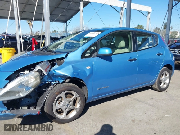 2011 Nissan LEAF SL-e with VIN JN1AZ0CP5BT007243, listed as a IAAI auction lot 41656364 with 36,042 mi miles. Bid and sale history available at carsss.com. Image 14.