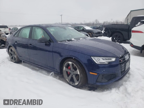 2019 Audi S4 Premium Plus with VIN WAUB4AF42KA116727, listed as a Copart auction lot 38506674 with 76,411 mi miles. Bid and sale history available at carsss.com. Image 4.