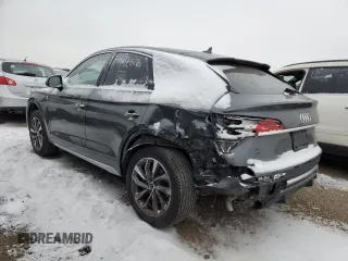 2023 Audi Q5 Sportback S line Premium Plus with VIN WA15AAFYXP2018956, listed as a Copart auction lot 41802925 with 22,132 mi miles and Salvage title. Bid and sale history available at DreamBid. Image 2.