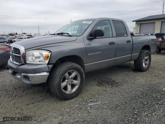 2007 Dodge Ram 1500 SLT with VIN 1D7HU18NX7S241503, listed as a Copart auction lot 47786305 with 153,573 mi miles and Salvage Title. Bid and sale history available at carsss.com. Image 1.