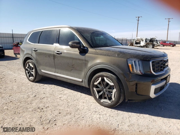 2024 Kia Telluride S with VIN 5XYP6DGC1RG517657, listed as a Copart auction lot 45342705 with 8,738 mi miles and Salvage Title. Bid and sale history available at carsss.com. Image 4.