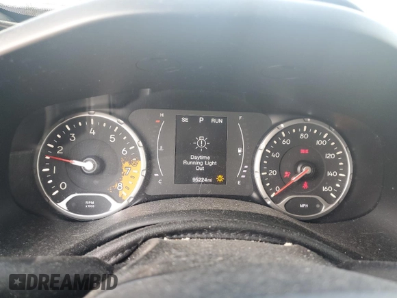 2018 Jeep Renegade Upland with VIN ZACCJBAB2JPJ54207, listed as a Copart auction lot 60516265 with 95,224 mi miles and Salvage title. Bid and sale history available at DreamBid. Image 9.