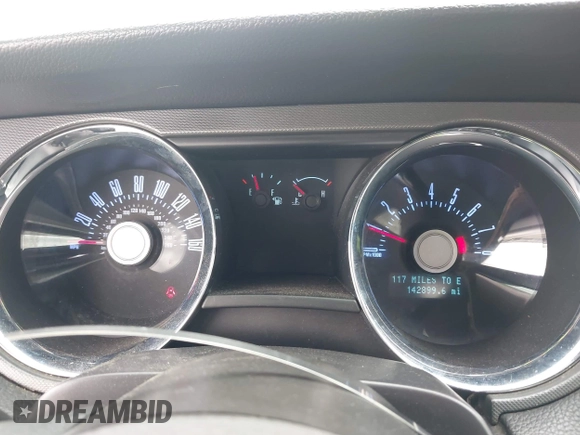 2012 Ford Mustang V6 with VIN 1ZVBP8EM7C5276470, listed as a IAAI auction lot 42112212 with 142,899 mi miles and . Bid and sale history available at carsss.com. Image 15.