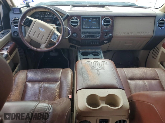 2012 Ford F-250 XL with VIN 1FT7W2BT4CEA56482, listed as a Copart auction lot 56206665 with 231,585 mi miles and Salvage title. Bid and sale history available at DreamBid. Image 8.