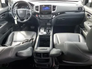 2020 Honda Ridgeline RTL-E with VIN 5FPYK3F73LB004981, listed as a Copart auction lot 50345285 with 76,547 mi miles and Salvage Title. Bid and sale history available at carsss.com. Image 8.