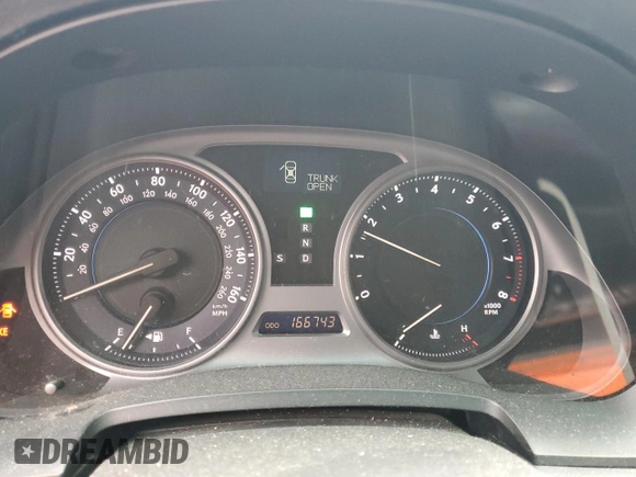 2010 Lexus IS 250 with VIN JTHBF5C21A5122189, listed as a Copart auction lot 53387275 with 166,743 mi miles and Salvage Title. Bid and sale history available at DreamBid. Image 9.
