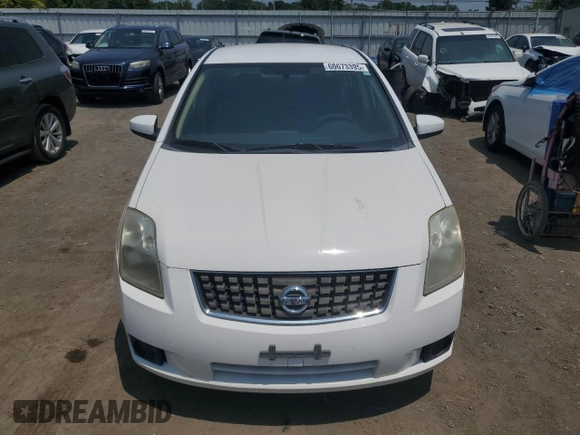 2007 Nissan Sentra 2.0 with VIN 3N1AB61E77L647796, listed as a Copart auction lot 60673395 with 175,548 mi miles and Salvage title. Bid and sale history available at DreamBid. Image 5.