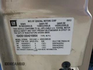 2004 GMC Envoy SLT with VIN 1GKDS13S942169804, listed as a Copart auction lot 47439305 with 240,348 mi miles and Salvage Title. Bid and sale history available at carsss.com. Image 14.