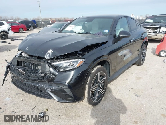 2024 Mercedes-Benz GLC with VIN W1NKJ4HB3RF165644, listed as a IAAI auction lot 41258511 with 7,590 mi miles. Bid and sale history available at carsss.com. Image 17.