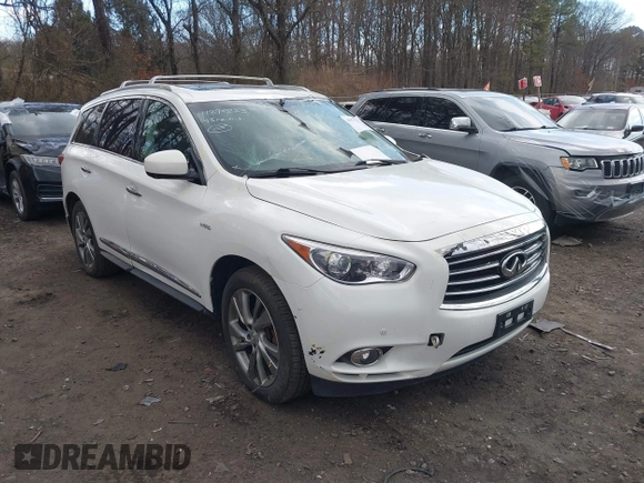2014 Infiniti QX60 Hybrid with VIN 5N1CL0MM8EC512463, listed as a IAAI auction lot 41875223 with 100,053 mi miles and . Bid and sale history available at DreamBid. Image 6.