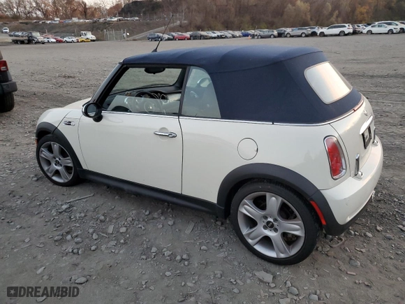 2006 MINI Cooper Convertible S with VIN WMWRH335X6TK58782, listed as a Copart auction lot 80621394 with 21,574 mi miles and Clean Title. Bid and sale history available at carsss.com. Image 2.