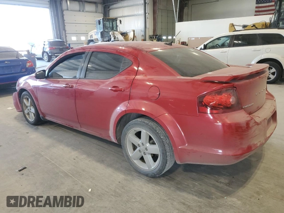 2012 Dodge Avenger SXT Plus with VIN 1C3CDZEG5CN185962, listed as a Copart auction lot 42545495 with 188,399 mi miles and Salvage Title. Bid and sale history available at carsss.com. Image 2.
