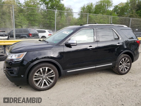 2017 Ford Explorer Platinum z VIN 1FM5K8HT9HGD50285, wystawiony jako Copart lot #54277795 z przebiegiem 88 836 mil mil oraz Szkoda całkowita • Salvage title. Historia ofert i sprzedaży dostępna na DreamBid. Obrazek 1.