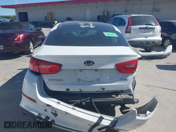 2015 Kia Optima SXL Turbo with VIN 5XXGR4A61FG428391, listed as a IAAI auction lot 41869452 with 63,130 mi miles and . Bid and sale history available at DreamBid. Image 16.