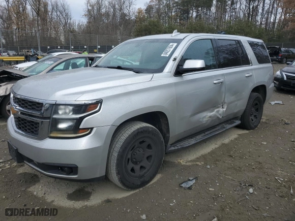 2017 Chevrolet Tahoe Commercial with VIN 1GNSKDEC2HR355831, listed as a Copart auction lot 84257604 with 222,789 mi miles and Salvage Title. Bid and sale history available at carsss.com. Image 1.