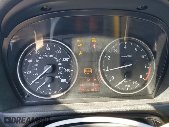 2011 BMW 3 Series 328i with VIN WBAKE3C58BE558183, listed as a Copart auction lot 46432805 with 107,705 mi miles and Salvage Title. Bid and sale history available at carsss.com. Image 9.