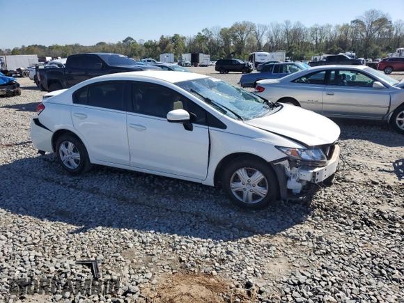 2015 Honda Civic LX with VIN 19XFB2F56FE119187, listed as a Copart auction lot 49957975 with 104,792 mi miles and Salvage Title. Bid and sale history available at DreamBid. Image 4.