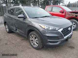 2020 Hyundai Tucson Value with VIN KM8J3CA49LU090868, listed as a IAAI auction lot 41461550 with 34,737 mi miles. Bid and sale history available at carsss.com. Image 1.