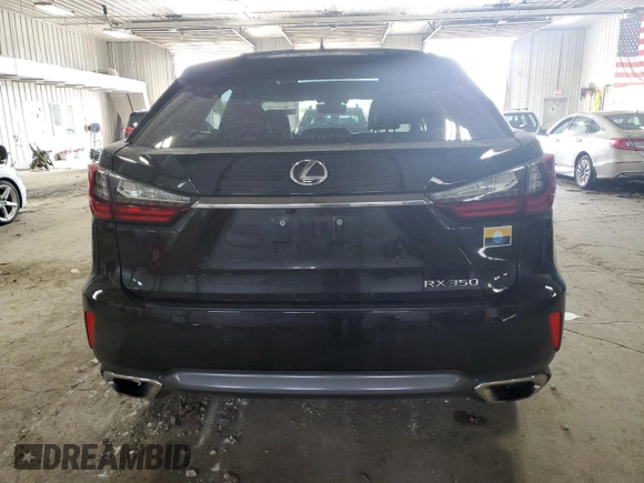 2017 Lexus RX 350 with VIN 2T2BZMCA1HC116024, listed as a Copart auction lot 60543455 with 56,381 mi miles and Clean title. Bid and sale history available at DreamBid. Image 6.