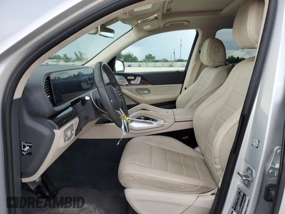 2020 Mercedes-Benz GLS 450 with VIN 4JGFF5KE3LA124028, listed as a Copart auction lot 58235684 with 36,697 mi miles and Salvage Title. Bid and sale history available at DreamBid. Image 7.