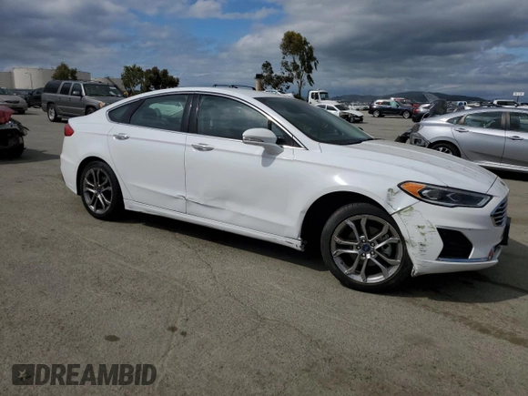 2019 Ford Fusion SEL with VIN 3FA6P0CD0KR254126, listed as a Copart auction lot 50796965 with 72,179 mi miles and Salvage Title. Bid and sale history available at carsss.com. Image 4.