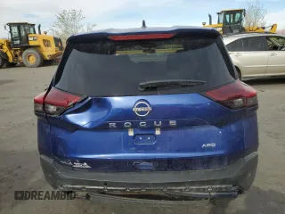 2023 Nissan Rogue S with VIN 5N1BT3AB9PC912647, listed as a Copart auction lot 48198745 with 21,824 mi miles and Salvage title. Bid and sale history available at DreamBid. Image 6.