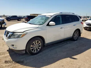 2016 Nissan Pathfinder S with VIN 5N1AR2MN3GC621460, listed as a Copart auction lot 57401915 with 143,920 mi miles and Salvage title. Bid and sale history available at DreamBid. Image 1.