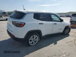 2025 Jeep Compass Sport with VIN 3C4NJDAN0ST534688, listed as a Copart auction lot 53636205 with 528 mi miles and Salvage title. Bid and sale history available at DreamBid. Image 3.