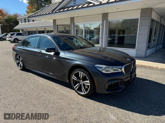 2016 BMW 7 Series 750i with VIN WBA7F0C53GGM20435, listed as a Copart auction lot 77656554 with 186,227 mi miles and Clean Title. Bid and sale history available at carsss.com. Image 1.