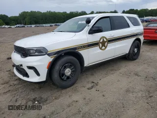 2024 Dodge Durango Special Service with VIN 1C4RDJFG0RC135075, listed as a Copart auction lot 59604385 with 21,619 mi miles and Salvage title. Bid and sale history available at DreamBid. Image 1.