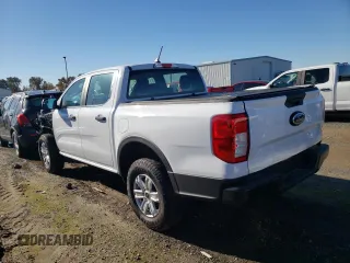 2024 Ford Ranger XL with VIN 1FTER4BH5RLE20838, listed as a Copart auction lot 80148874 with 7,312 mi miles and Salvage Title. Bid and sale history available at carsss.com. Image 2.