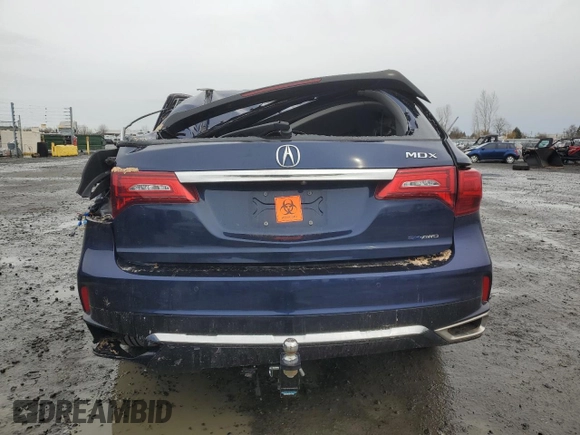 2020 Acura MDX Sport Hybrid w/Technology Pkg with VIN 5J8YD7H57LL000002, listed as a Copart auction lot 45607225 with 0 mi miles and Clean Title. Bid and sale history available at carsss.com. Image 6.